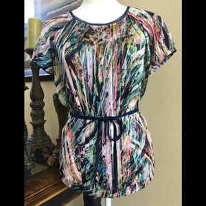 Simply Vera Wang colorful blouse